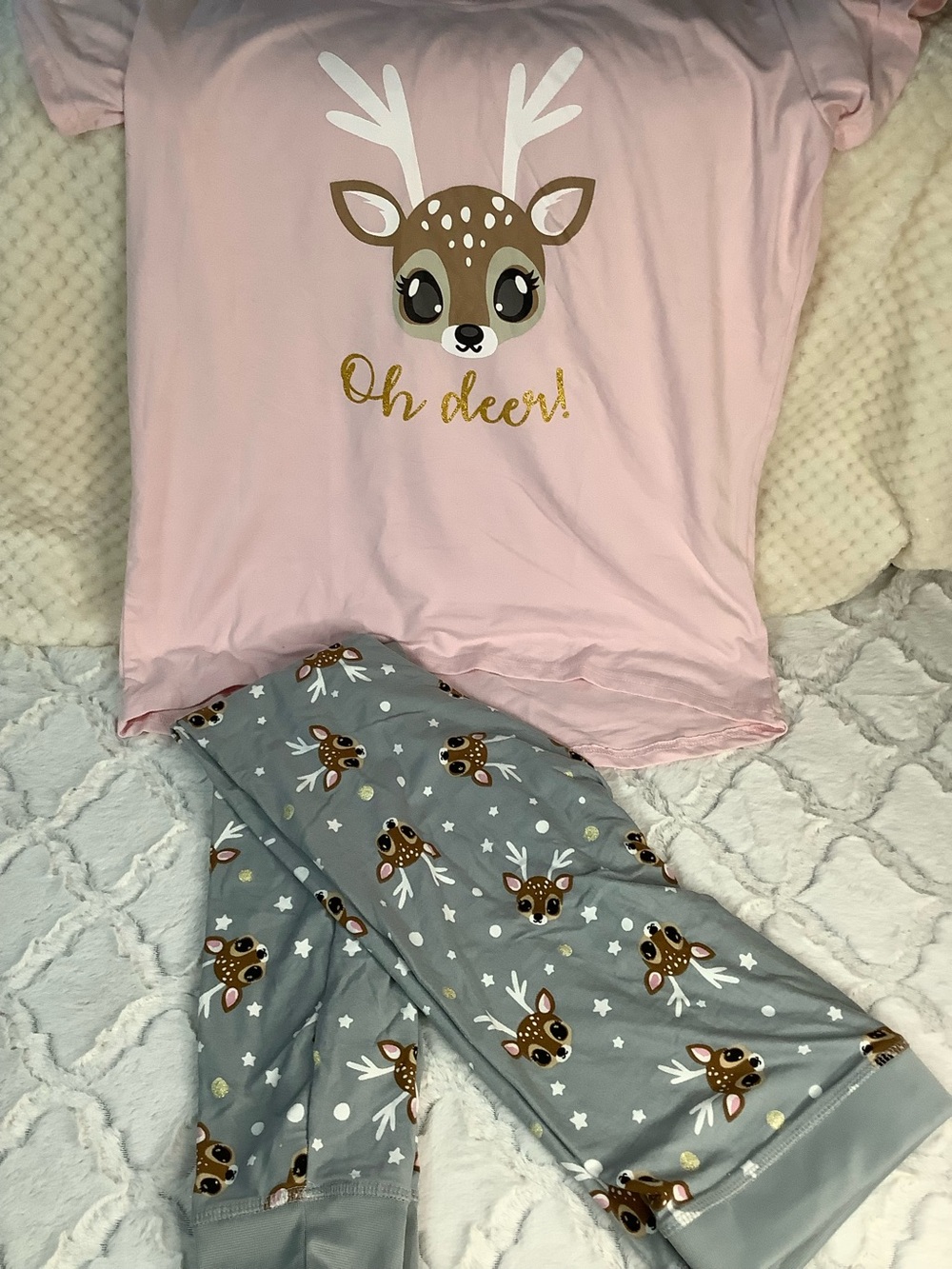 Womens Pajama Bundle 3 Sets L XL Shorts and Pants one NWT Included - Picture 2 of 8